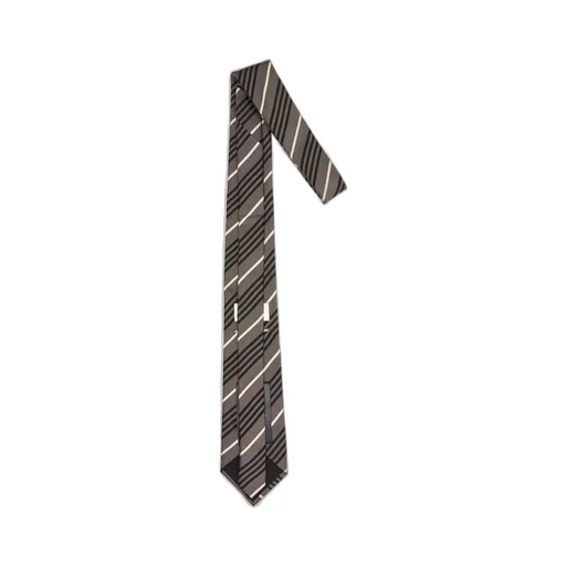 Saint Laurent Striped Wide Tie