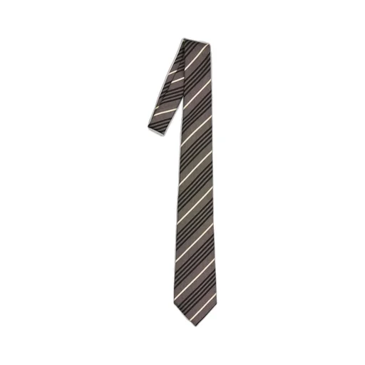 Saint Laurent Striped Wide Tie
