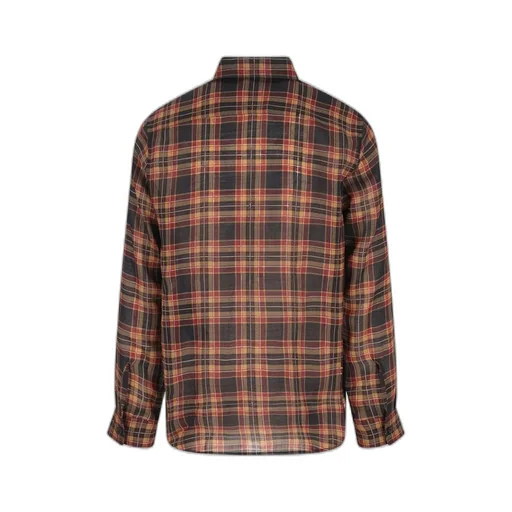 Saint Laurent Cassandre Checked Button-Up Shirt
