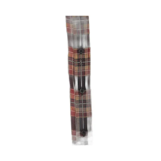 Saint Laurent Cassandre Checked Button-Up Shirt