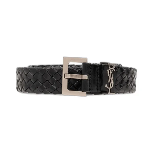 Saint Laurent Cassandre Logo Plaque Belt