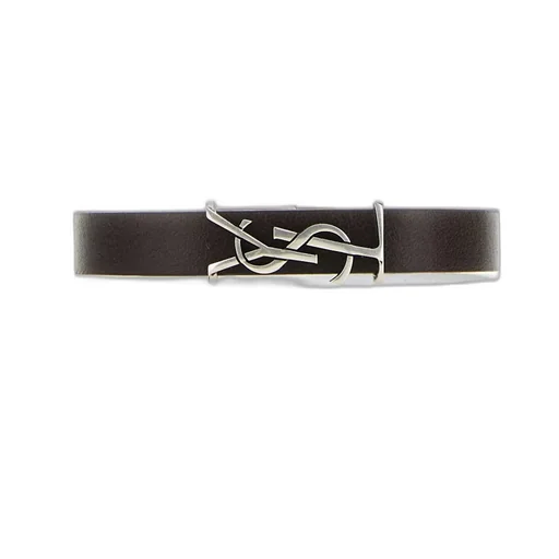 Saint Laurent Cassandre Logo Plaque Bracelet