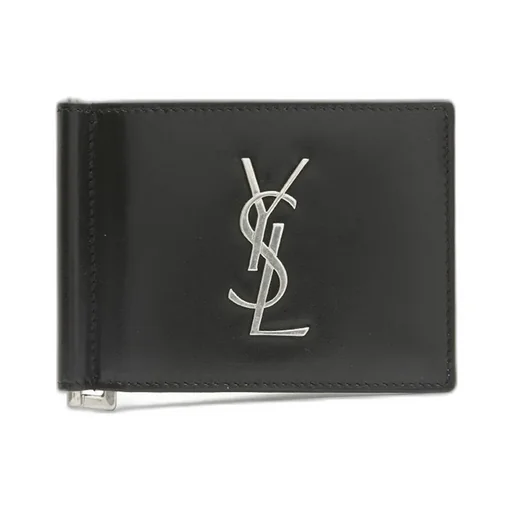 Saint Laurent Monogram Money Clip Wallet
