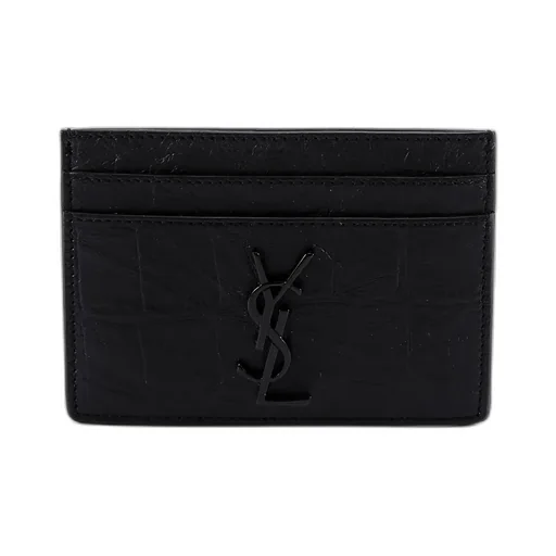 Saint Laurent Cassandre Logo Plaque Cardholder