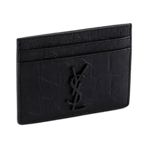 Saint Laurent Cassandre Logo Plaque Cardholder