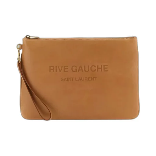 Saint Laurent Rive Gauche Zip-Up Clutch Bag