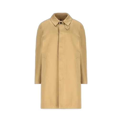 Saint Laurent Knee-Length Long-Sleeved Mackintosh Coat