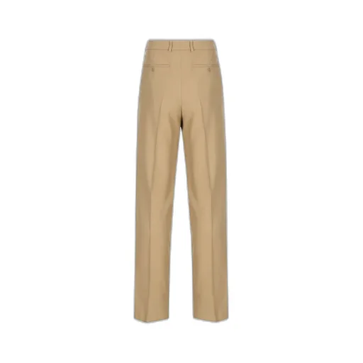 Saint Laurent High Waist Straight Leg Trousers