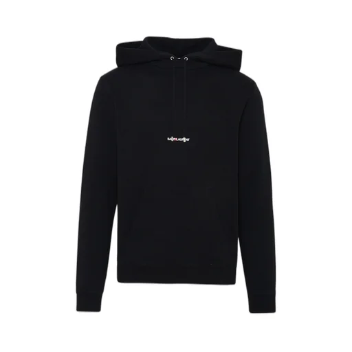 Saint Laurent Logo Printed Drawstring Hoodie