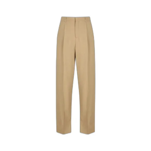 Saint Laurent High Waist Straight Leg Trousers