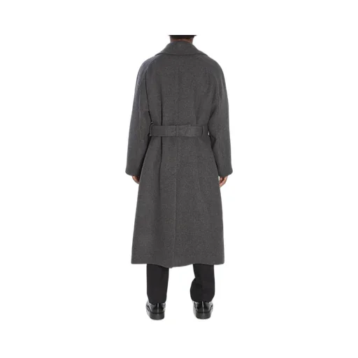 Saint Laurent Double-Breasted Belted Coat