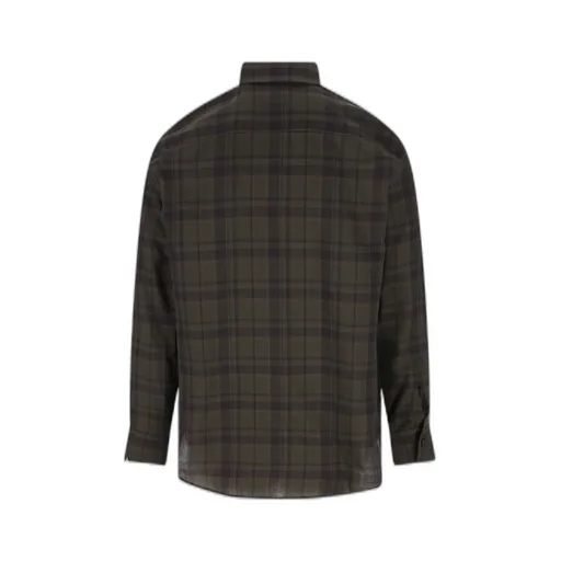 Saint Laurent Cassandre Checked Shirt