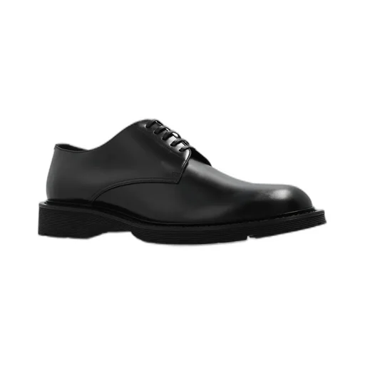 Saint Laurent Almond Toe Lace-Up Shoes