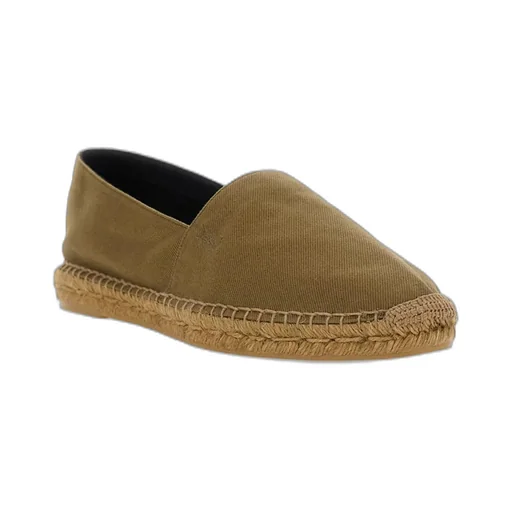 Saint Laurent Logo Embroidered Slip-On Espadrilles