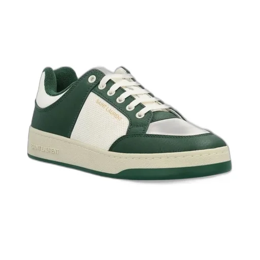 Saint Laurent Sl/61 Round Toe Low-Top Sneakers