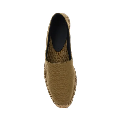 Saint Laurent Logo Embroidered Slip-On Espadrilles