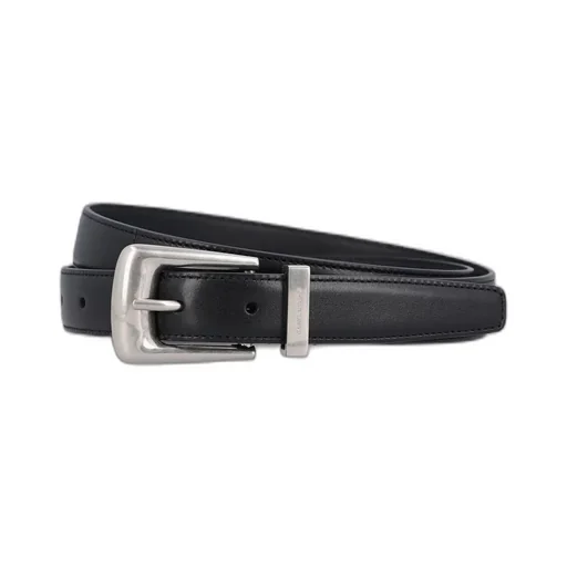 Saint Laurent Folk Logo Engraved Belt