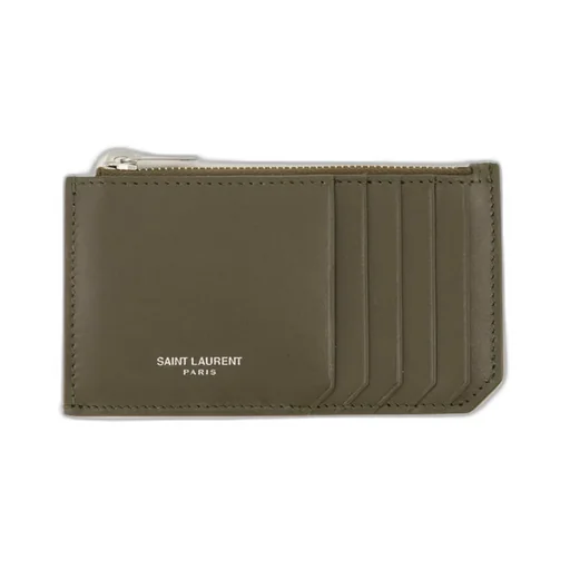 Saint Laurent Paris Fragments Zipped Card Case