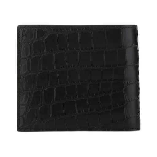 Saint Laurent East/West Embossed Bi-Fold Wallet