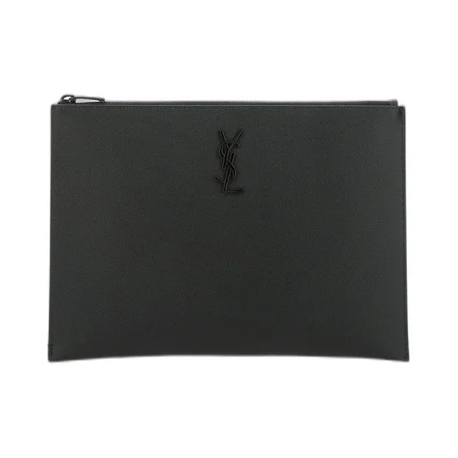 Saint Laurent Monogram Zipped Tablet Case