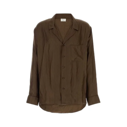 Saint Laurent Collared Long-Sleeve Shirt