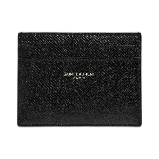 Saint Laurent Paris Logo Detailed Card Case