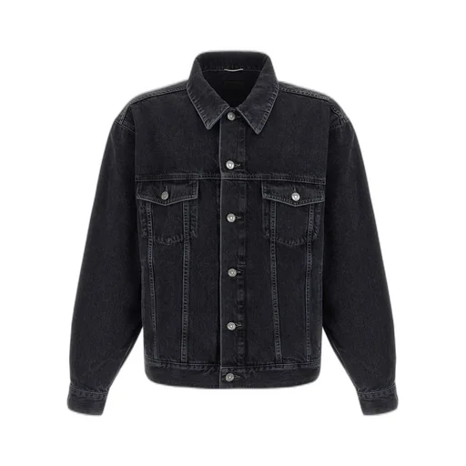 Saint Laurent Button-Up Denim Trucker Jacket