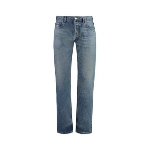 Saint Laurent Low-Rise Straight Leg Jeans