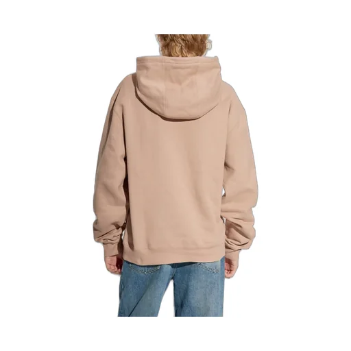 Saint Laurent Logo Patch Drawstring Hoodie