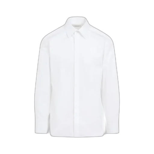 Saint Laurent Cassandre Buttoned Straight Hem Shirt