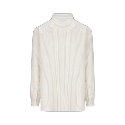 Saint Laurent Striped Long-Sleeved Shirt