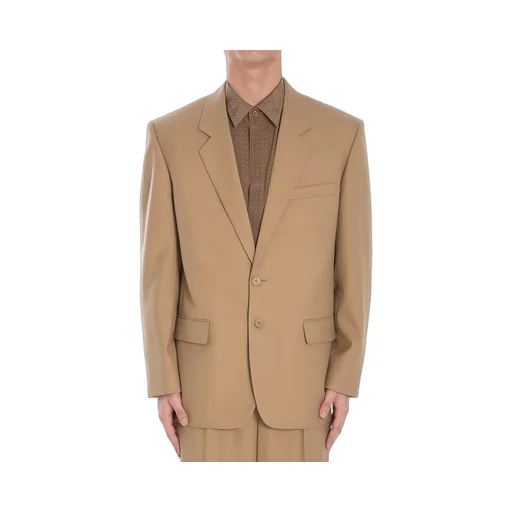 Saint Laurent Single-Breasted Long-Sleeved Jacket