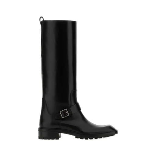 Saint Laurent Vadim Square Toe Buckled Boots