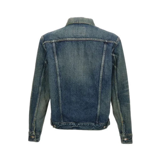 Saint Laurent Buttoned Long-Sleeved Denim Jacket