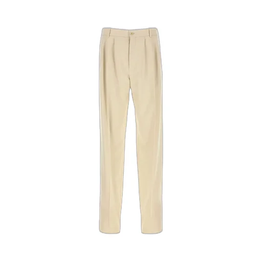 Saint Laurent Pleat Detailed Straight Leg Pants