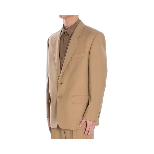Saint Laurent Single-Breasted Long-Sleeved Jacket