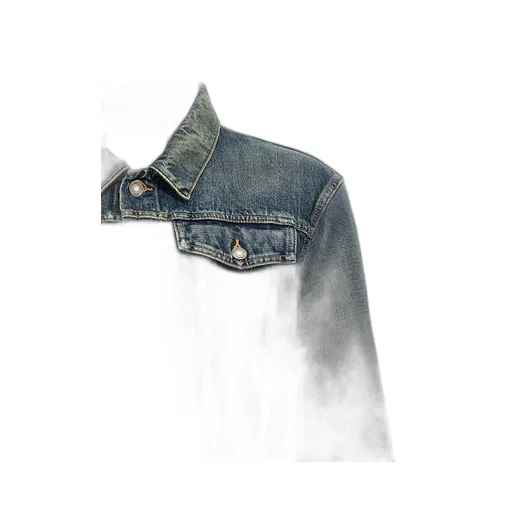 Saint Laurent Buttoned Long-Sleeved Denim Jacket