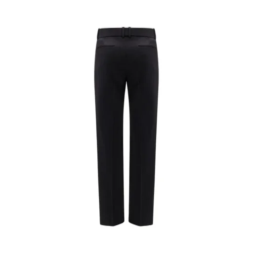 Saint Laurent Pleat Detailed Straight Leg Trousers