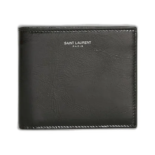 Saint Laurent Logo Detailed Bi-Fold Wallet