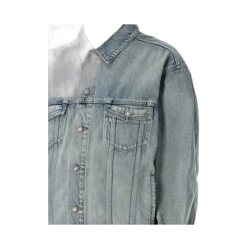 Saint Laurent Button-Up Denim Trucker Jacket