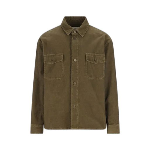 Saint Laurent Corduroy Button-Up Overshirt