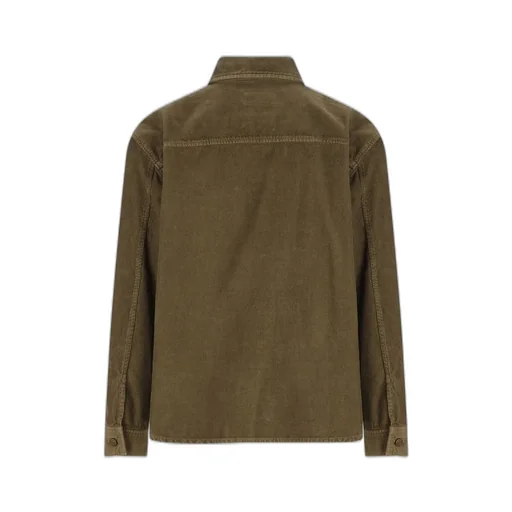Saint Laurent Corduroy Button-Up Overshirt