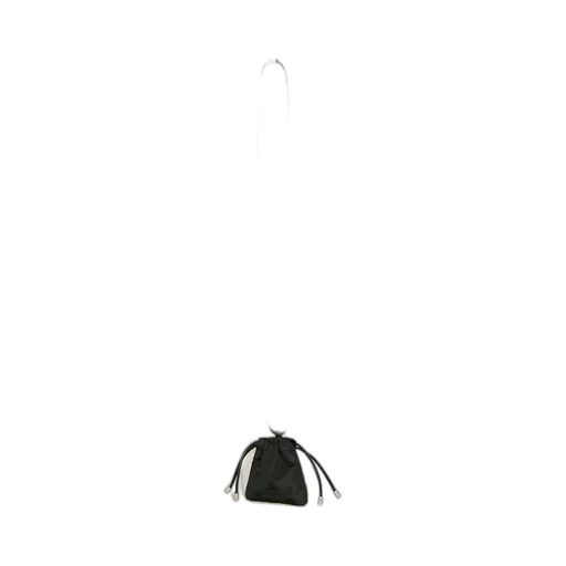 Saint Laurent Logo Lettering Drawstring Airpods Case