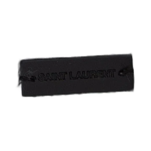 Saint Laurent Logo Patch Ribbed Beanie