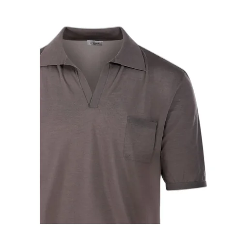 Saint Laurent V-Neck Short-Sleeved Polo Shirt
