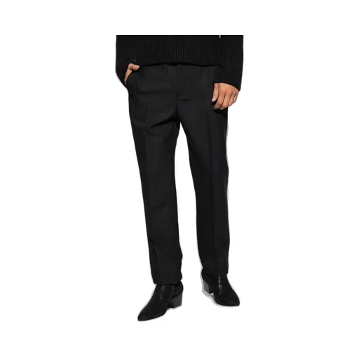 Saint Laurent Straight Leg Pinstripe Trousers