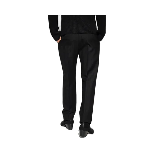 Saint Laurent Straight Leg Pinstripe Trousers
