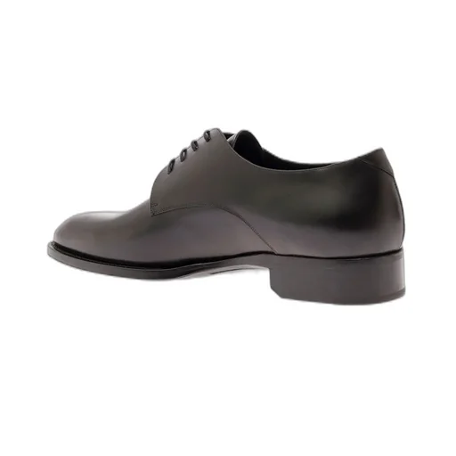 Saint Laurent Round Toe Classic Derby Shoes