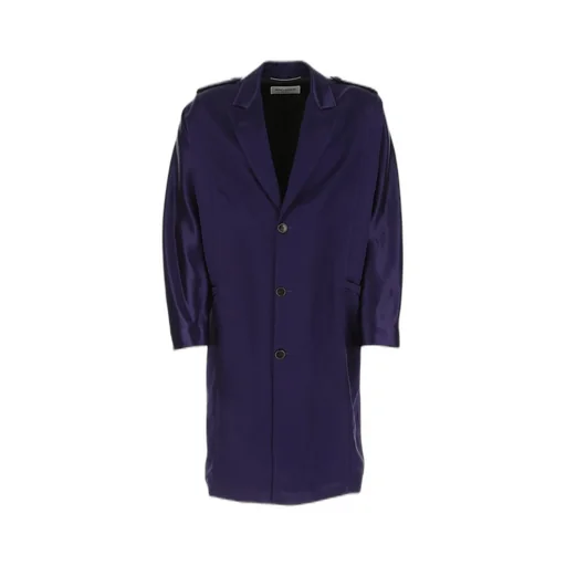 Saint Laurent Single-Breasted Long-Sleeved Coat