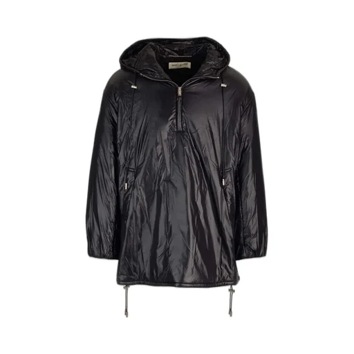 Saint Logo Embossed Drawstring Jacket